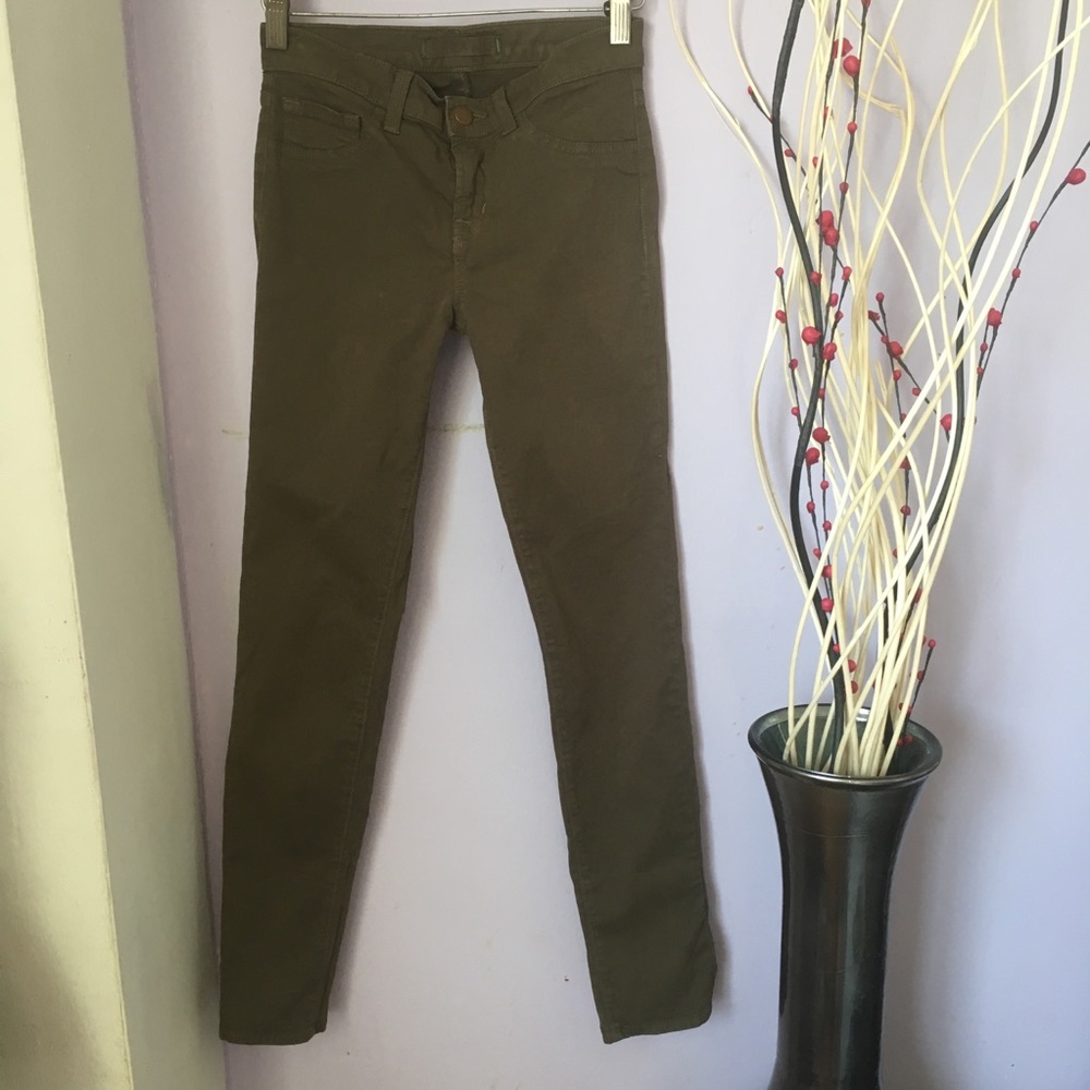 J Brand The Skinny Moriah Olive Jeans - Picture 2 of 8